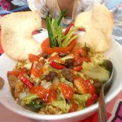 Mie Kari Daging Sapi Pedas